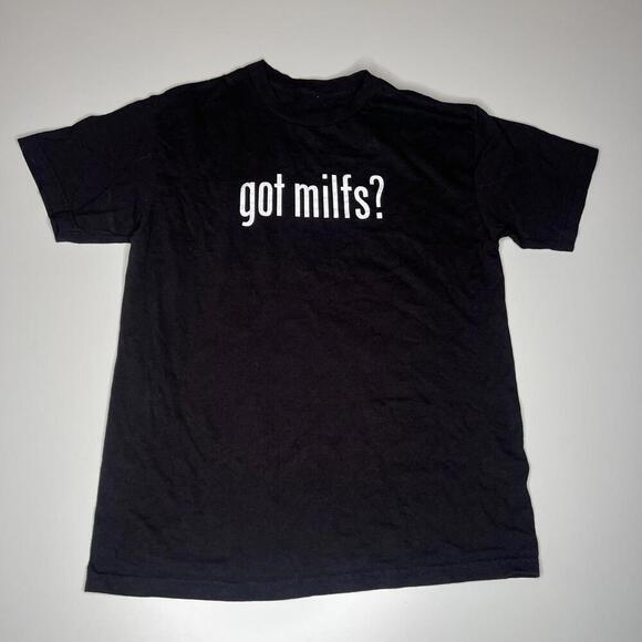 Yung Gravy Got MILFs? T-Shirt Size M Black Graphic Tee Certified Grade A Drip - Picture 1 of 5